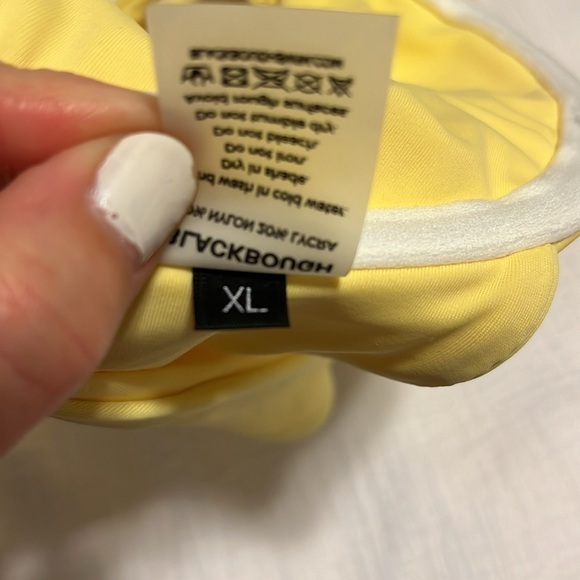 NWT Blackbough Lucy Bikini Swim Top Pale Yellow Size XL - Picture 8 of 8